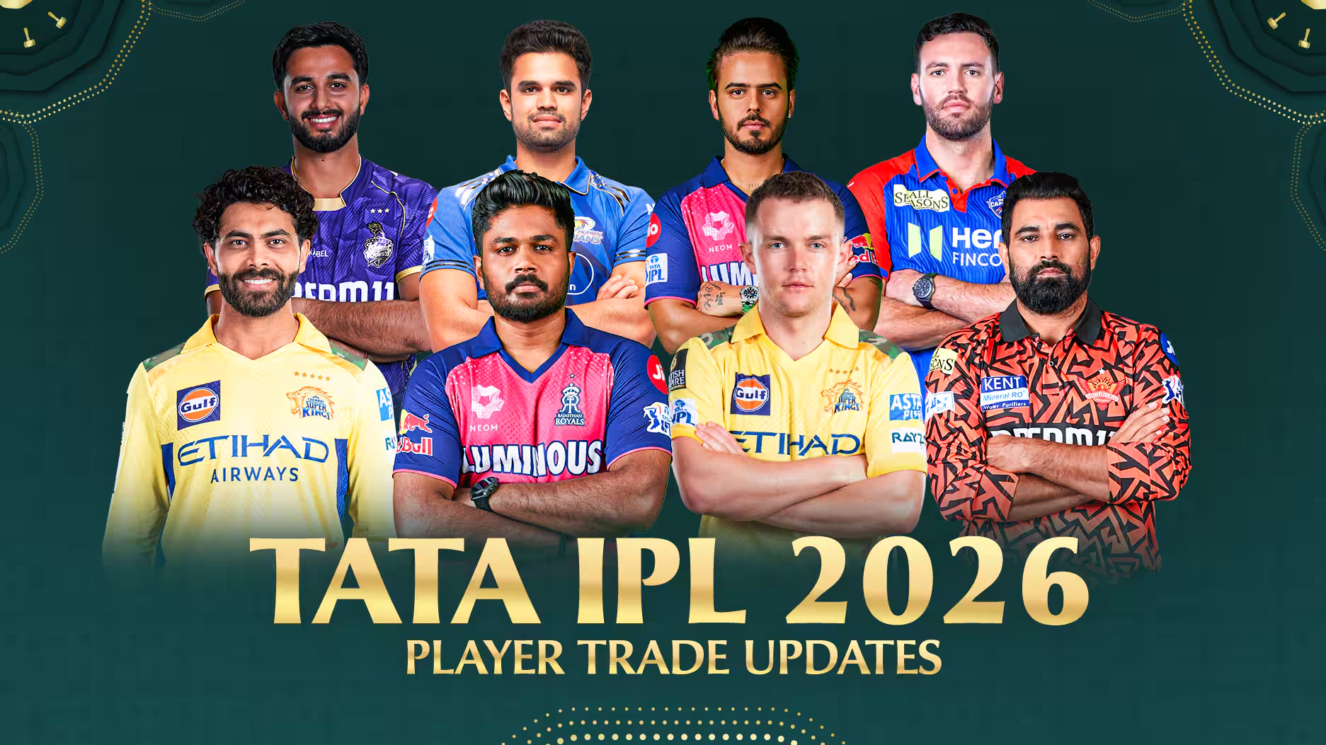 IPL 2026 all teams and captains - Bet on Punjab11
